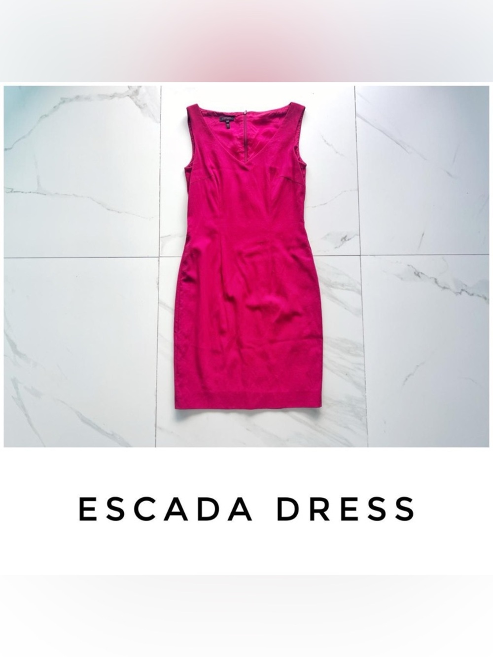 Escada dress size 4 34 red wool